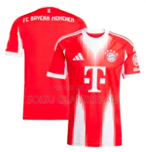 Adidas Bayern Munich 2025/2026 Latest Football Home Jersey