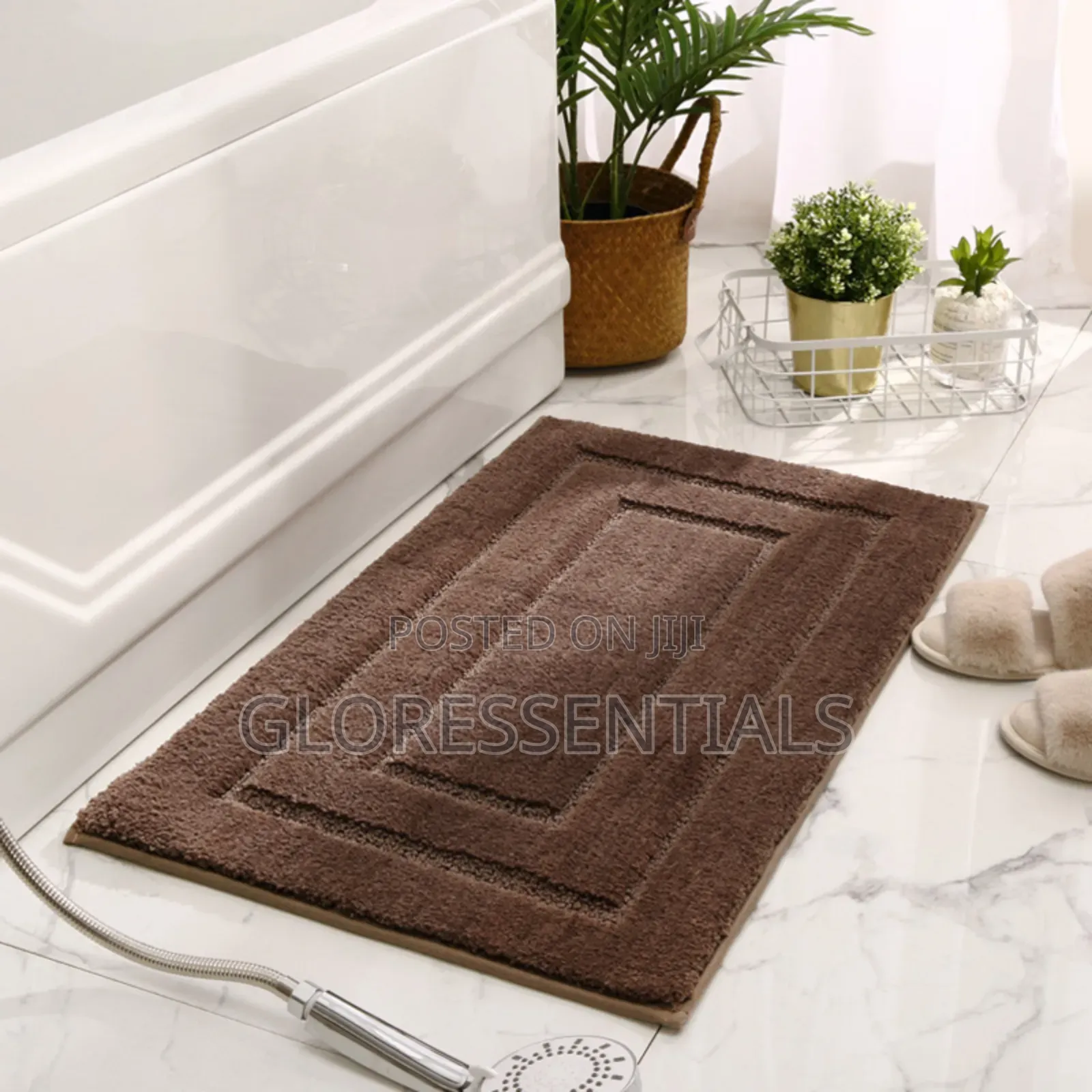Soft Fluffy Solid Water Absorption Bathroom/Toilet Mat