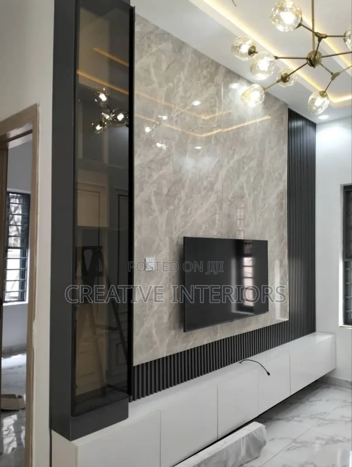 Fluted Panel Tv Console