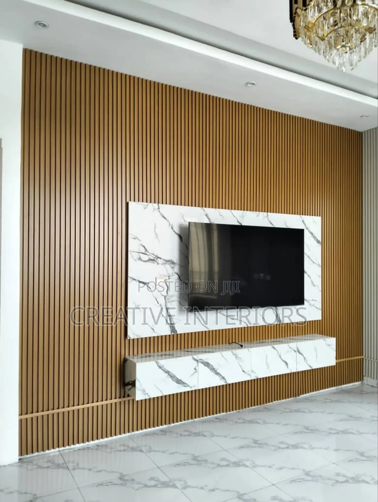 Fluted Panel Tv Console