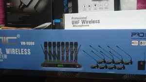 Photo - Original Voximic 8 in 1 Handle Wireless Microphone Vm9008.