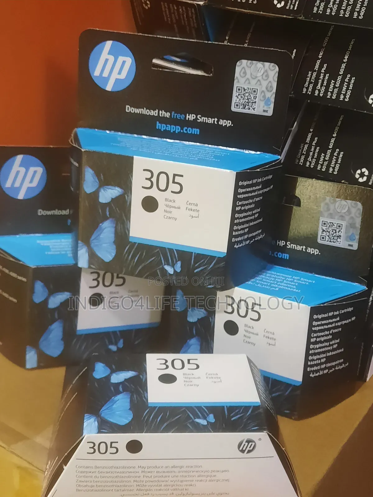 Original Hp 305 Black Colour Ink