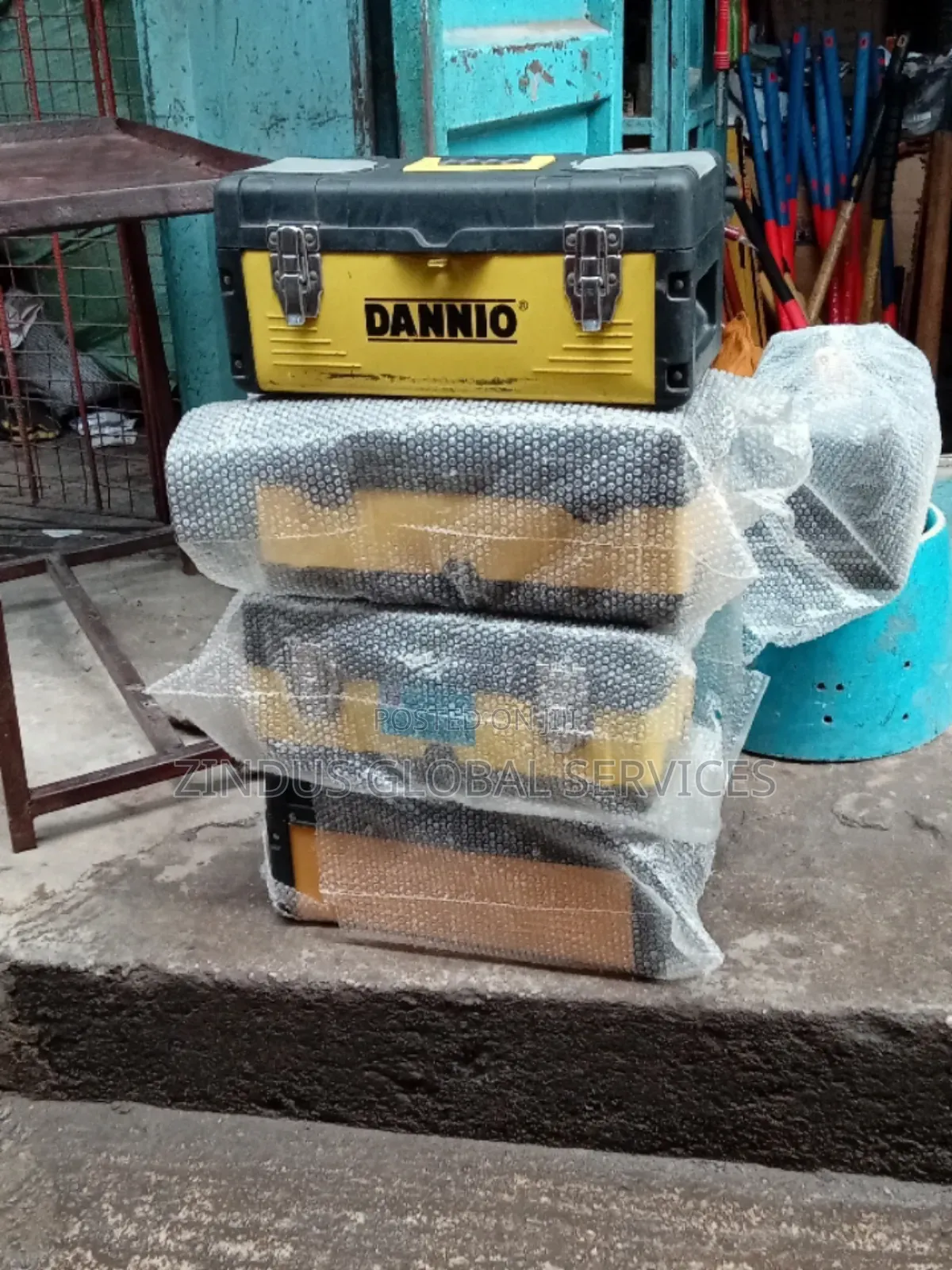Empt Plastic and Steel Tools Box's 14"