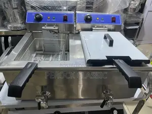 2 Tank 2 Basket Commercial Electric Deep Fryer