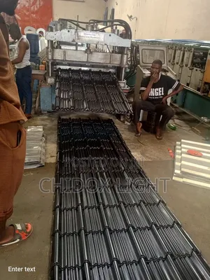 Step Tiles Design Aluminum Roofing Sheet Oven Baked Black