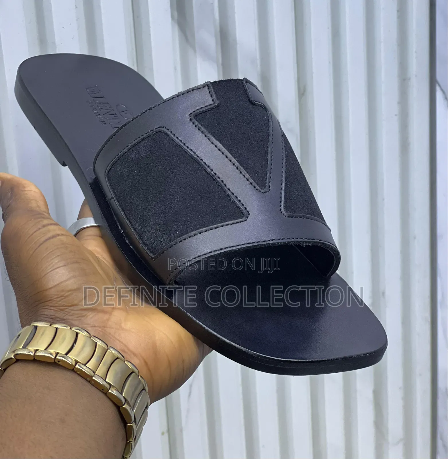 Valentino Leather Slippers
