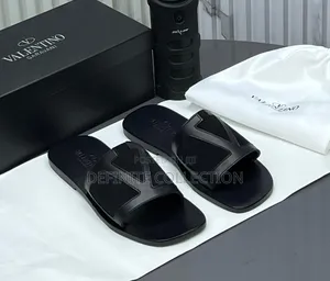 Valentino Leather Slippers