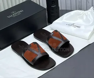 Valentino Leather Slippers