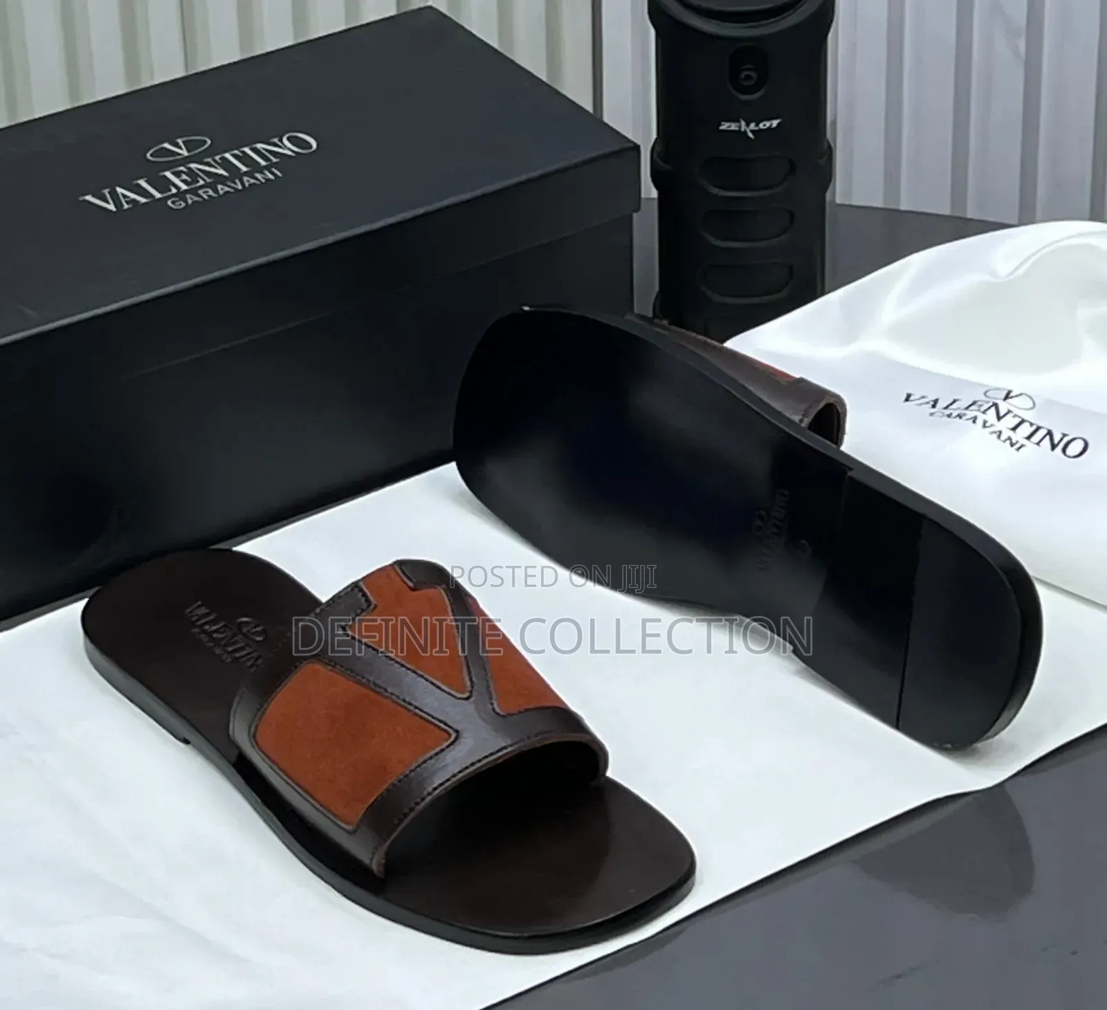 Valentino Leather Slippers