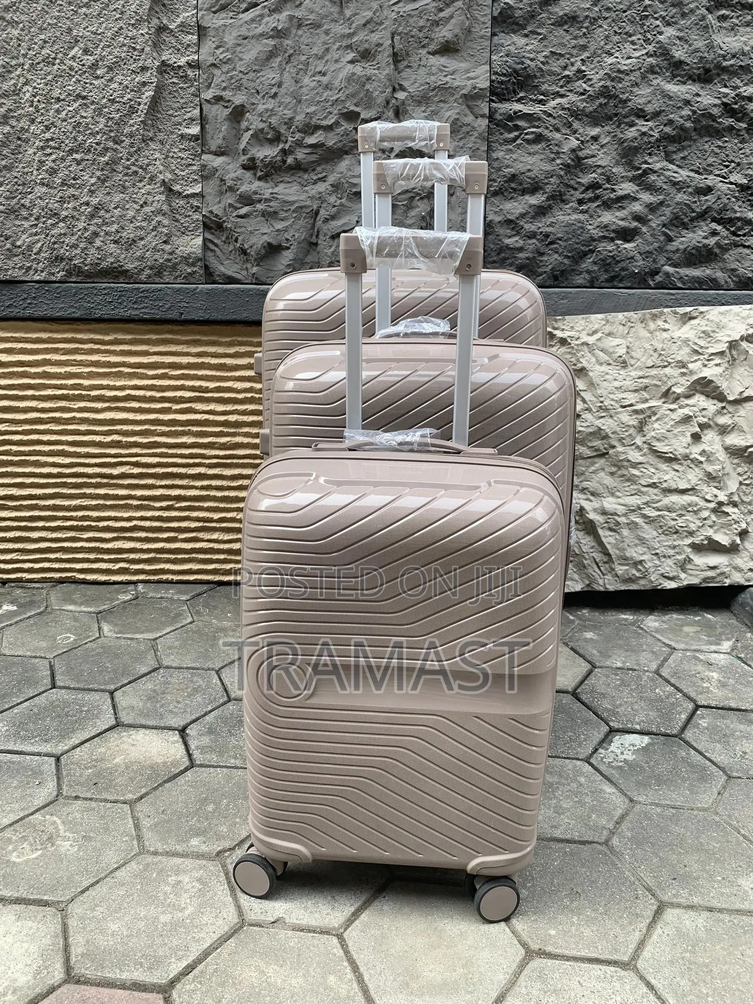 Unbreakable Rubber 3-piece Luggage