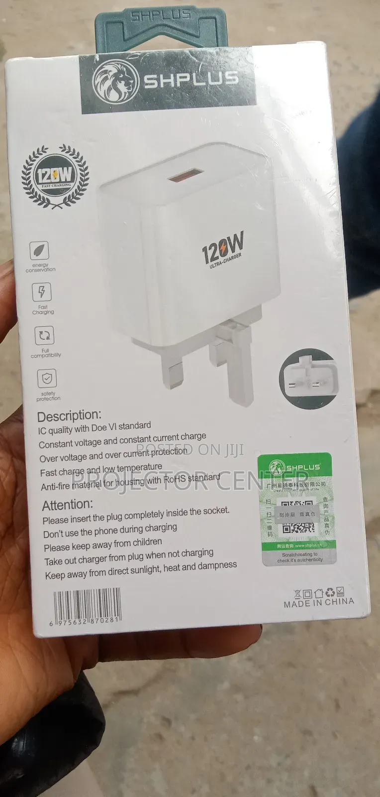 Shplus 120w Type-C Double Fast Charger
