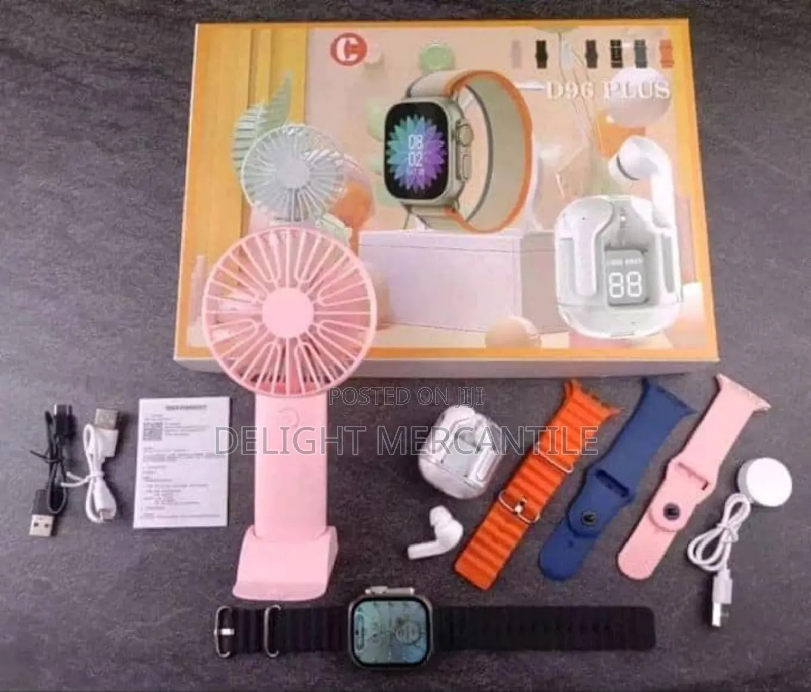 D96 Plus Complete 9 in 1 Smart Watch
