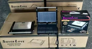 Silver Love Panini Maker and Grill