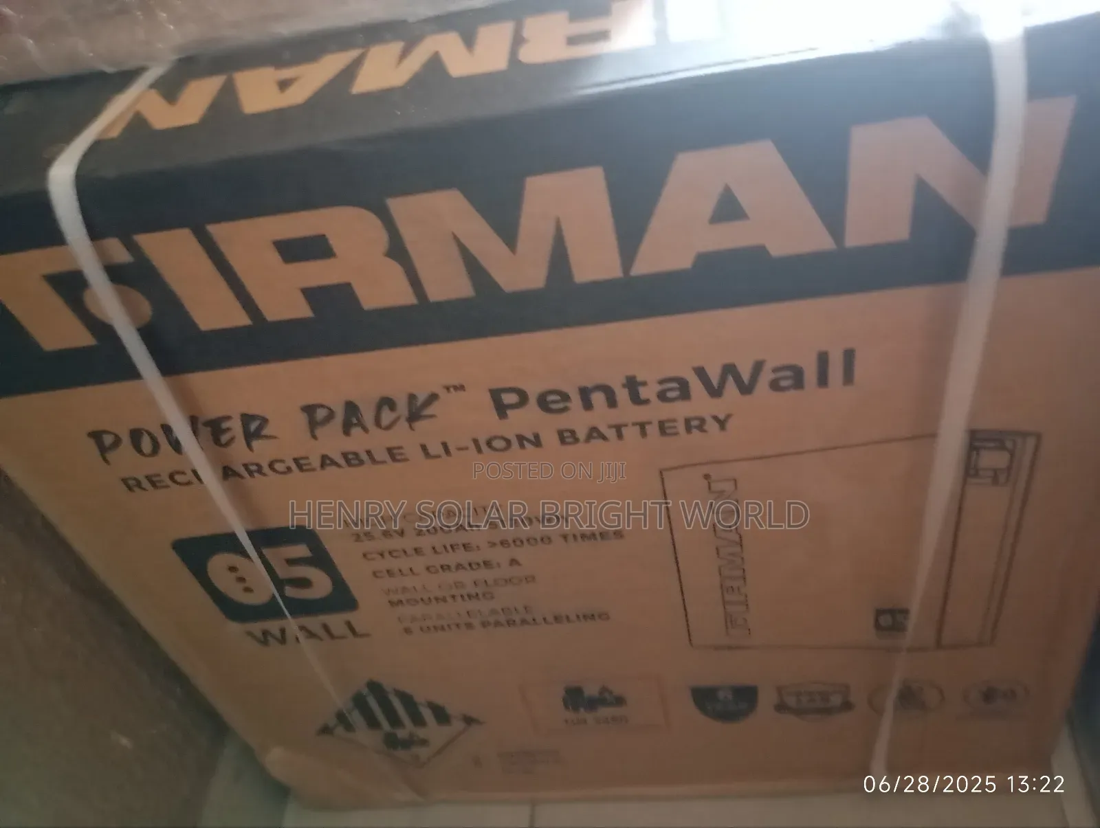 Firman 5kwh 51.2v Lithium Battery