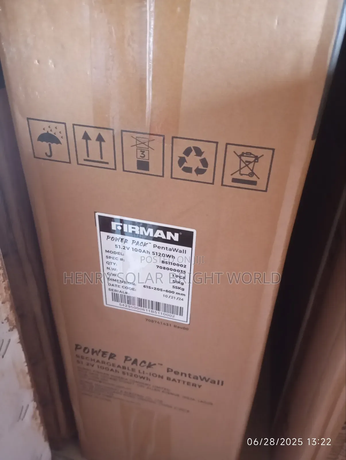 Firman 5kwh 51.2v Lithium Battery