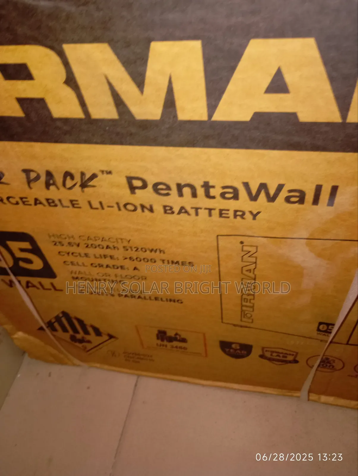 Firman 5kwh 51.2v Lithium Battery