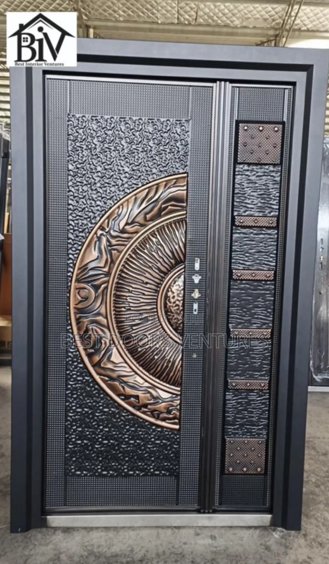 4ft by 7ft Copper Cast Security Door