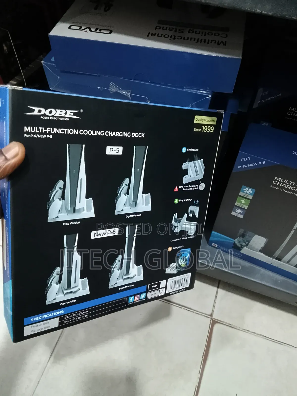 Ps5 Multifunction Cooling Stand Type-C Charging Port