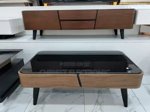 Brown and Gold Tv Stand