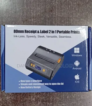 Photo - 80mm Receipt & Label 2in1 Bluetooth Printer