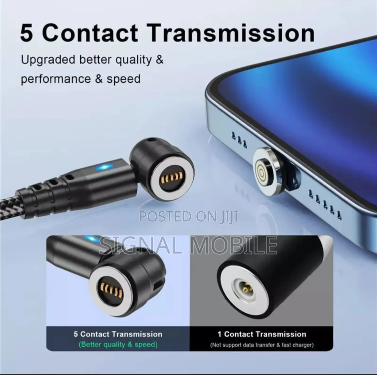 5a 3in1 540° Rotate Magnetic Fast Charging Data Transmission