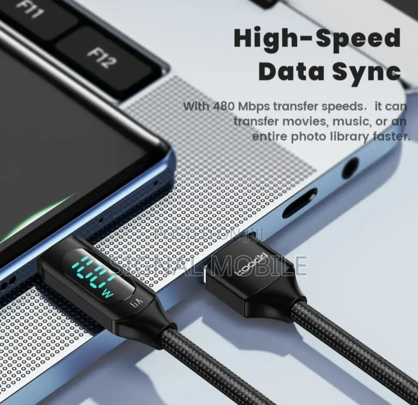 100w Type C Data Cable Fast Charging Cable iPhone 15 Samsung