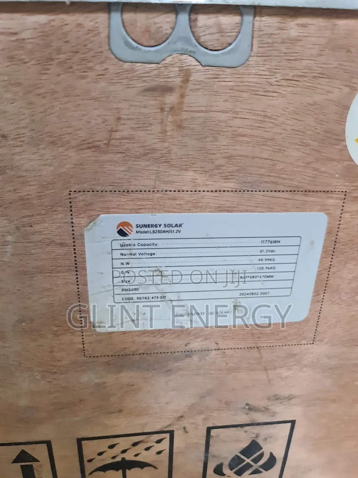12kwh 51.2v Sunergy Lithium Battery
