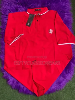 Photo - Bold Red It-Inspired Polo Shirt – Clasic Fit With White Trim