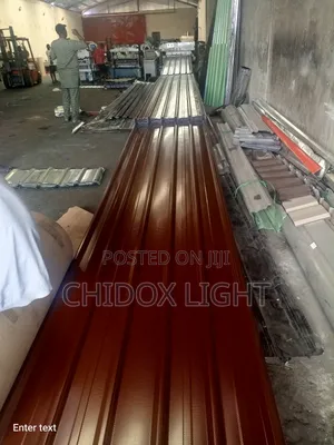 Long Span Design Aluminum Roofing Sheet Brown Color Oven Bak