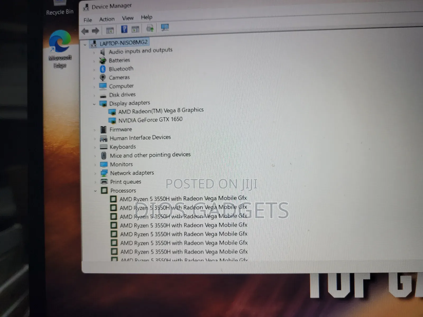 Laptop Asus TUF Dash F15 16GB AMD Ryzen 5 SSD 512GB