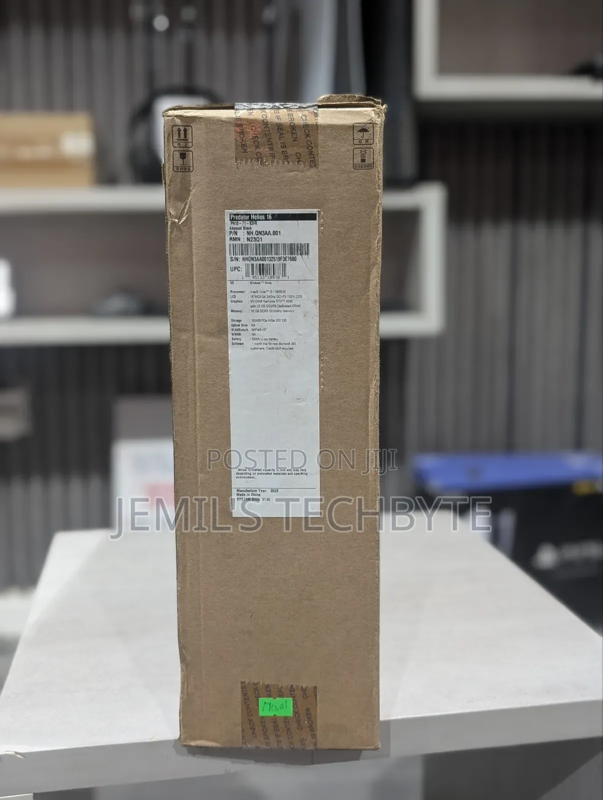 New Laptop Acer Predator Helios 16 16GB Intel Core I9 SSD 1T