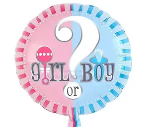 Boy or Girl Gender Reveal Baby Shower Foil Balloon