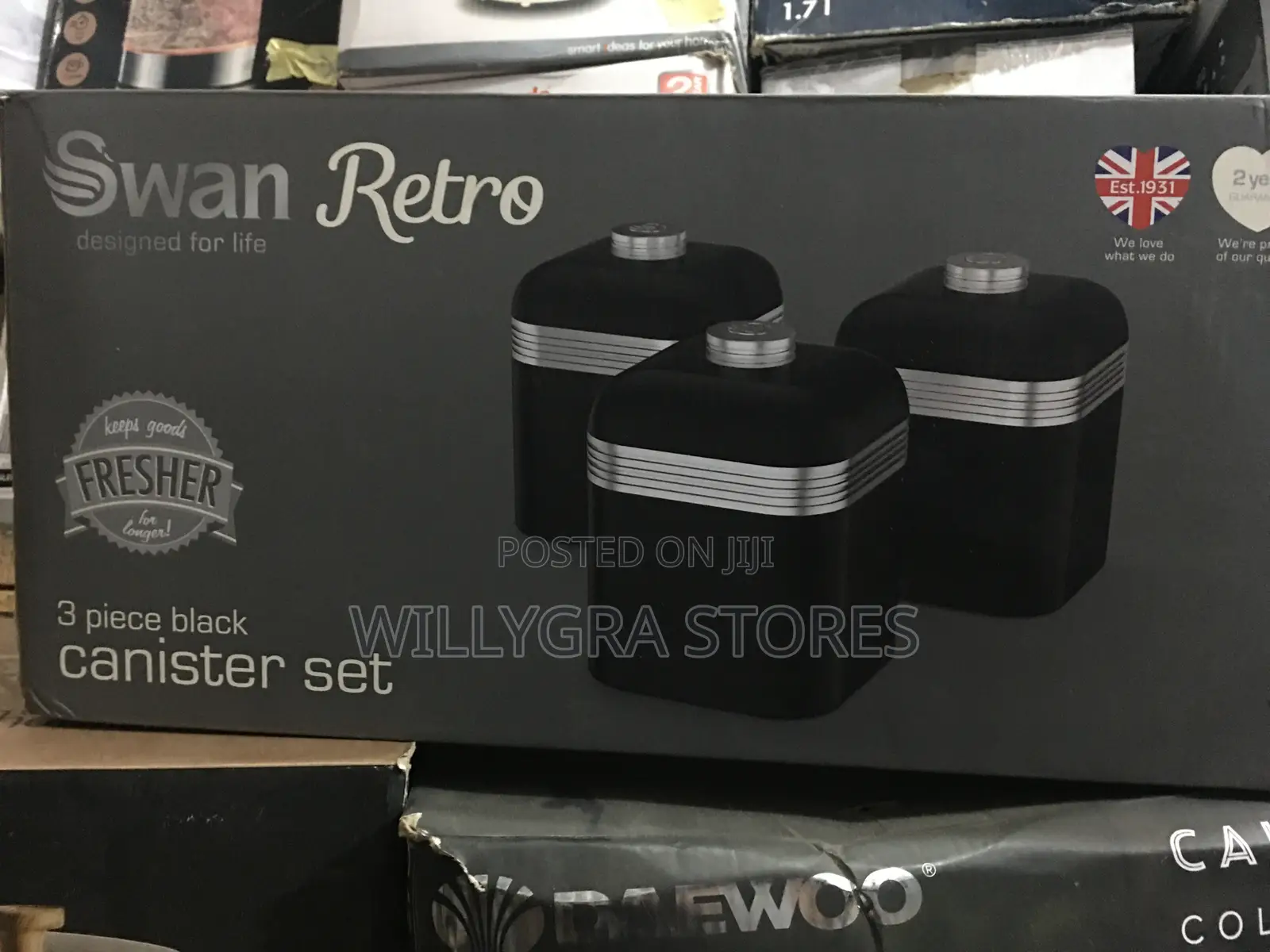 Swan Retro Kitchen Storage Canisters