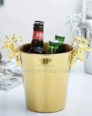 Gold Stainless Steel Champagne Serving Bucket