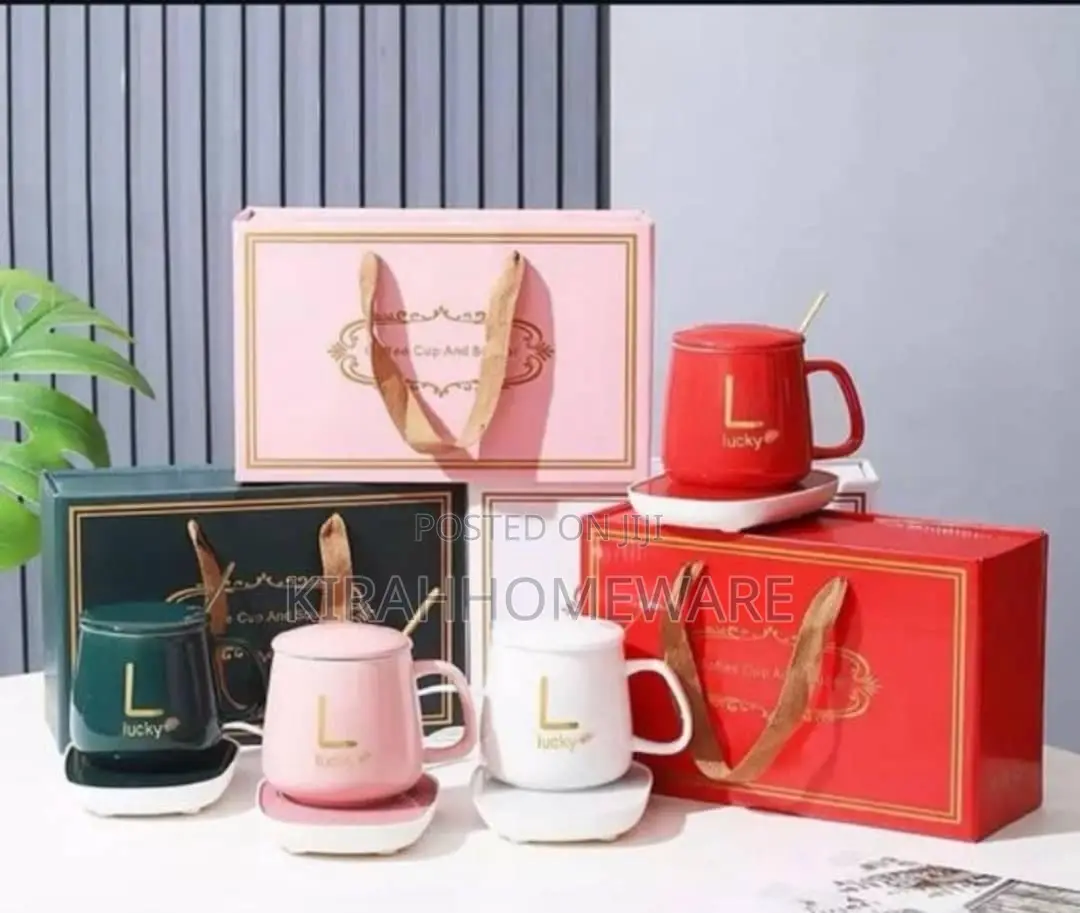 Electric Warmer Heating Mug With Coaster