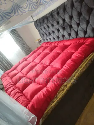 Red 5 Inches Thick Mattress Topper 4x6