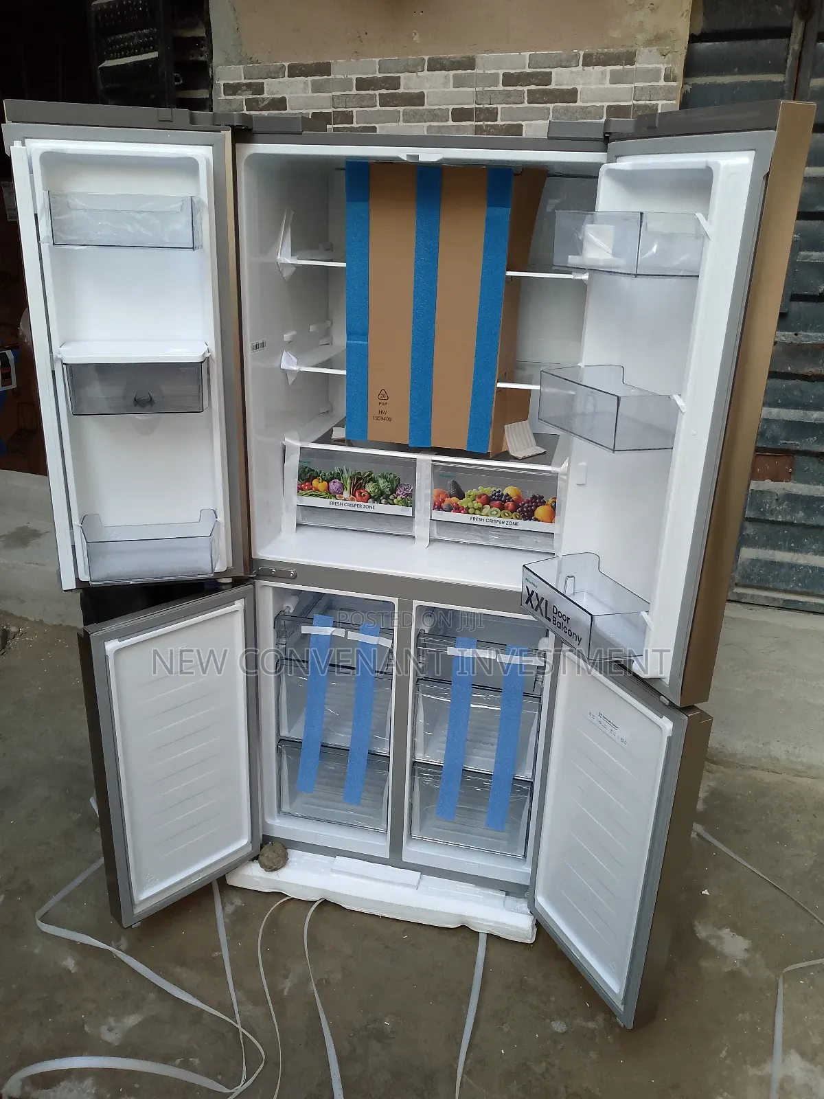 Original Hisense Side by Side Inverter Fridge 4 Doors