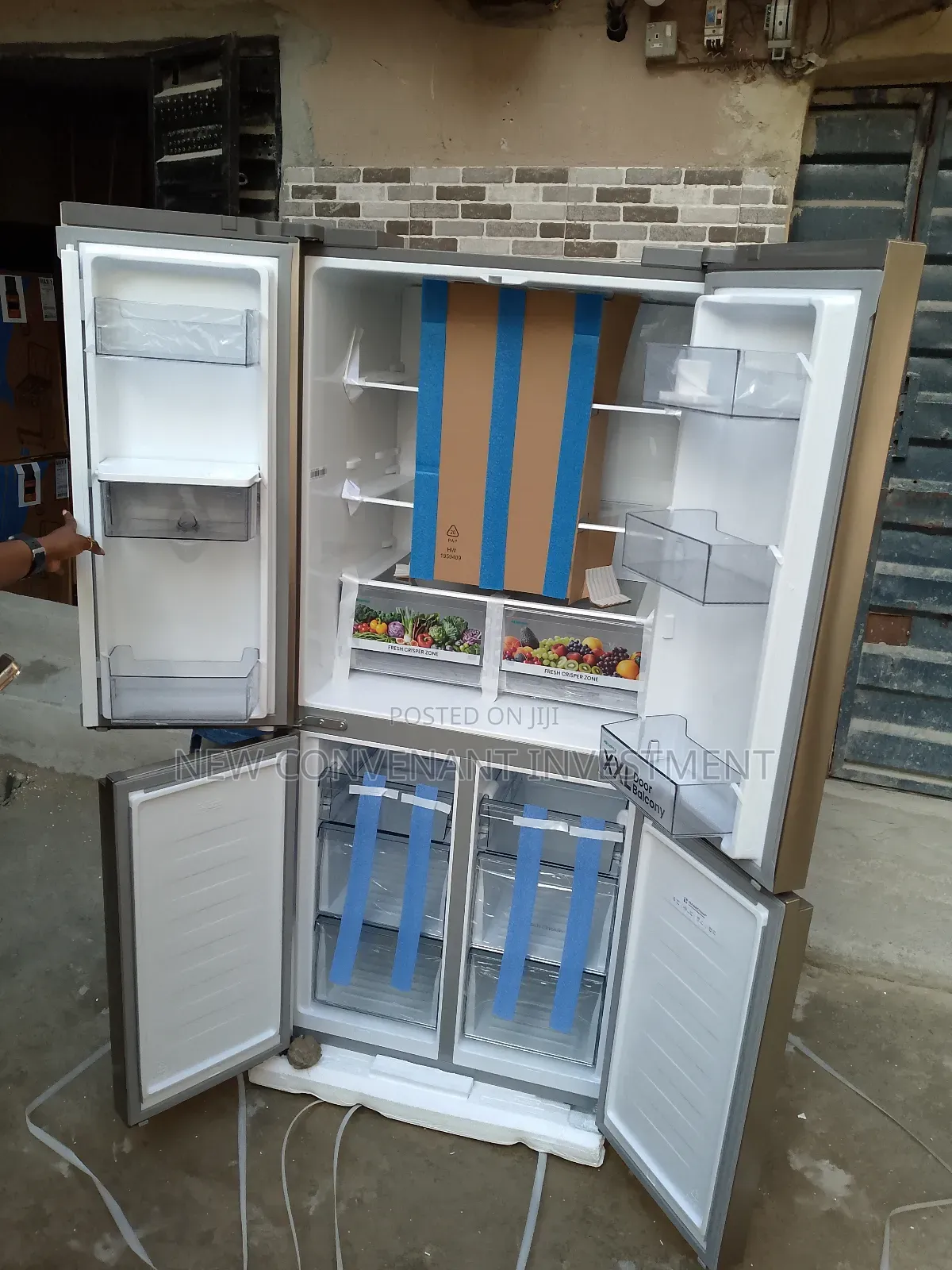 Original Hisense Side by Side Inverter Fridge 4 Doors