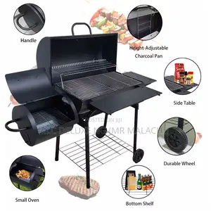 Photo - BBQ Griller and Side Smoker / Outdoor Smoker Grill