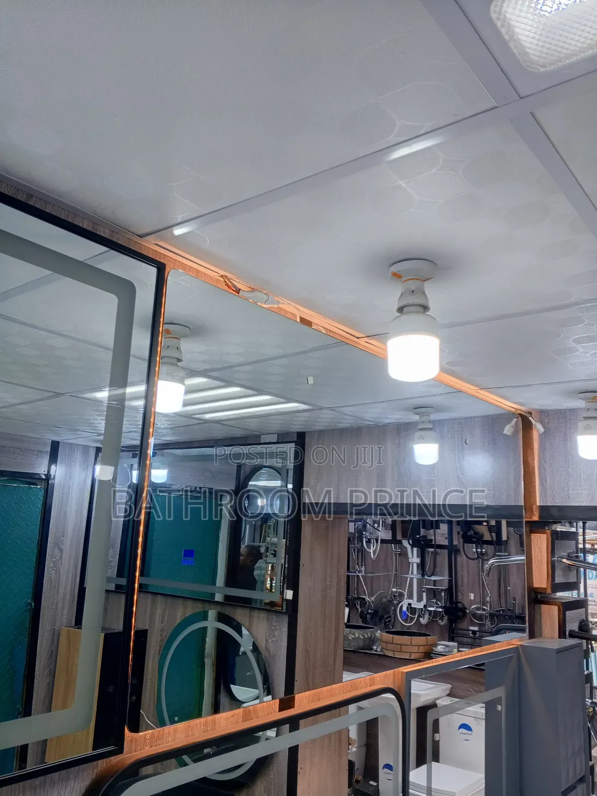 Led Mirror With Three Colour Light