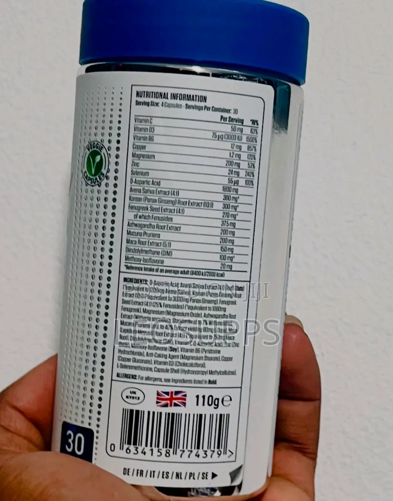 Applied Nutrition Test-X (Testosterone Support)
