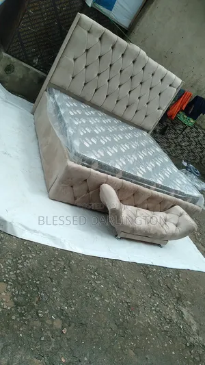 Cream 6by6 Bed Frame