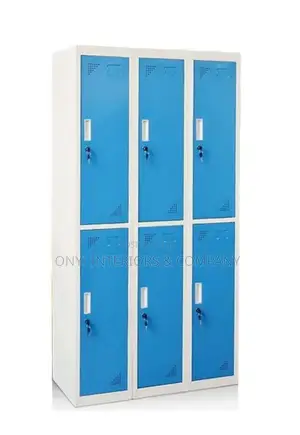 6 Door Metal Workers Wardrobe