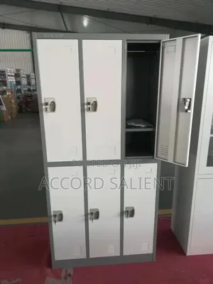 6 Door Metal Workers Wardrobe
