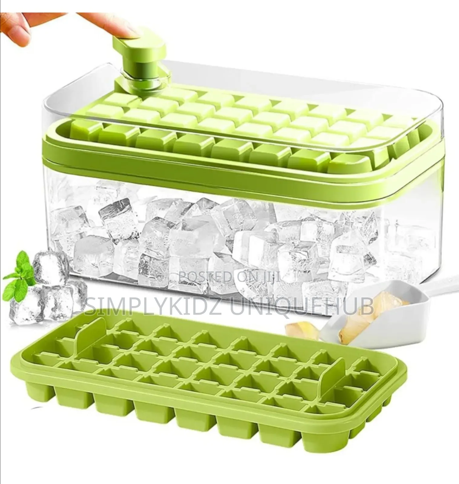 Ice Cube Tray With Lid and Bin