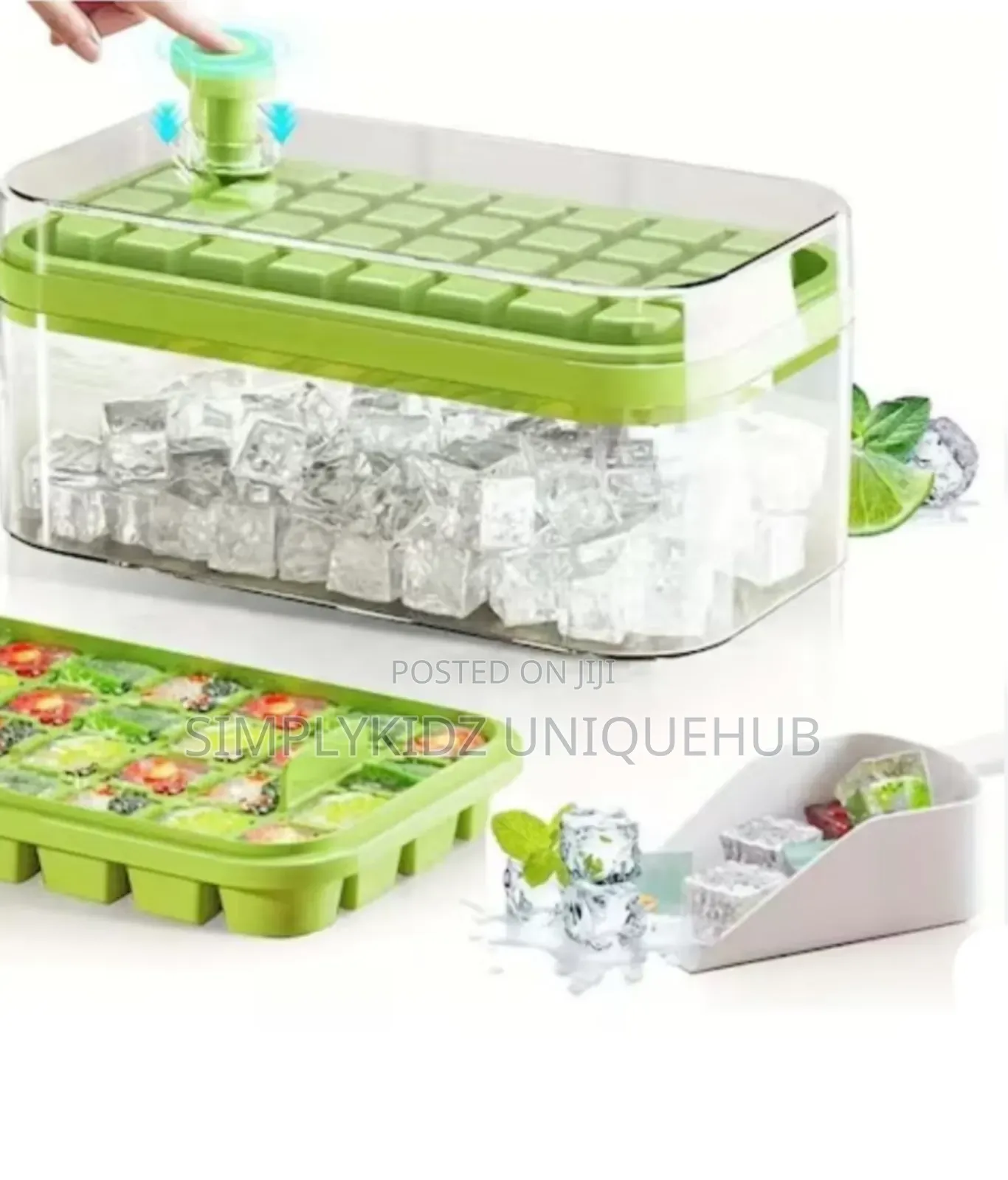 Ice Cube Tray With Lid and Bin