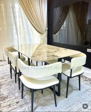 6 Seater Marble Top Dining