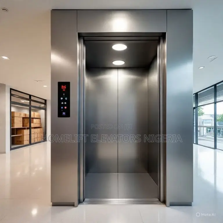 Blue Mirror With Glass Passenger Elevators