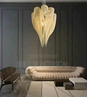 600mm Postmodern Bead Metal Tassel Pendant Lights