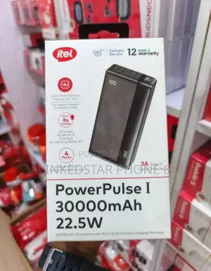 Photo - Itel 30000mah 22.5w Fast Charging Type-C Output Powerbank